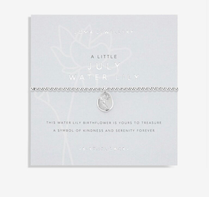 Joma Jewellery- Birthflower A Little July Bracelet- Water Lily