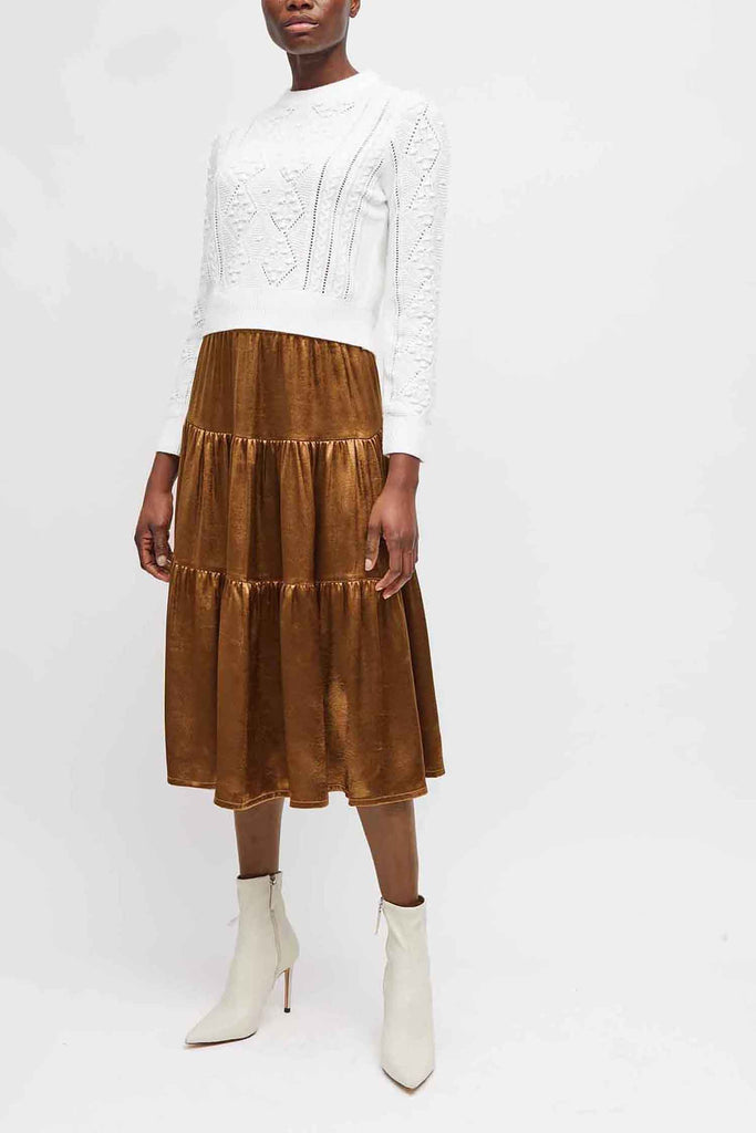 French Connection Denney Inu Satin Skirt